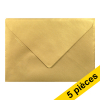 Clairefontaine enveloppes de couleur C5 120 g/m² (5 pièces) - or 250350 - 1
