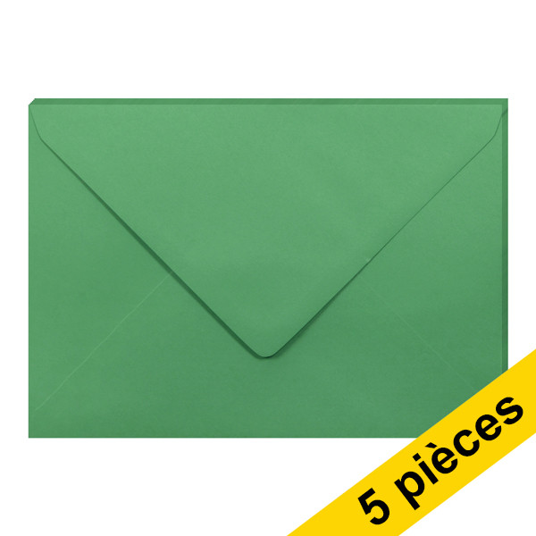 Clairefontaine enveloppes de couleur C5 120 g/m² (5 pièces) - vert forêt 250342 - 1