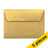 Clairefontaine enveloppes de couleur C6 120 g/m² (5 pièces) - or 250338 - 1