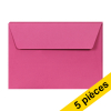 Clairefontaine enveloppes de couleur C6 120 g/m² (5 pièces) - rose intense 250333 - 1