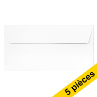 Clairefontaine enveloppes de couleur EA5/6 120 g/m² (5 pièces) - blanc 250315