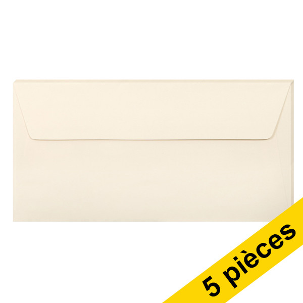 Clairefontaine enveloppes de couleur EA5/6 120 g/m² (5 pièces) - ivoire 250316 - 1