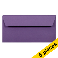 Clairefontaine enveloppes de couleur EA5/6 120 g/m² (5 pièces) - lilas 250322
