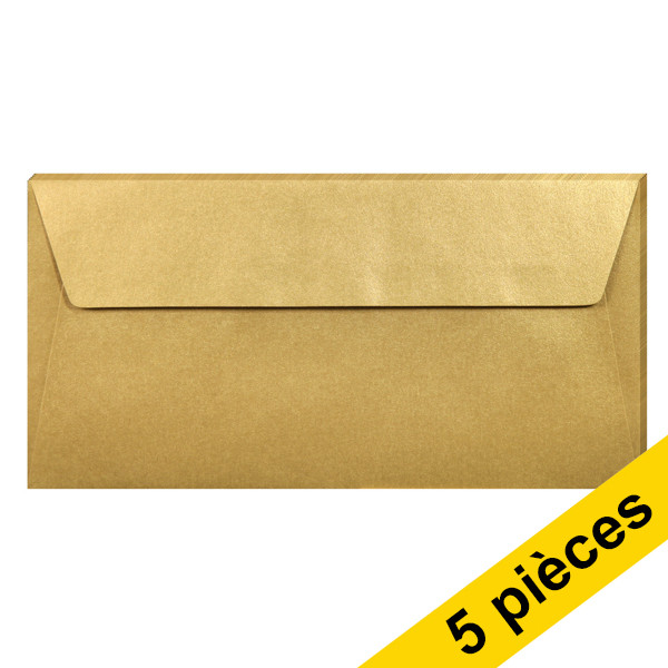 Clairefontaine enveloppes de couleur EA5/6 120 g/m² (5 pièces) - or 250326 - 1