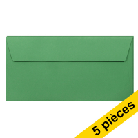 Clairefontaine enveloppes de couleur EA5/6 120 g/m² (5 pièces) - vert forêt 250318