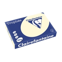 Clairefontaine papier couleur 120 g/m² A4 (250 feuilles) - ivoire 250071