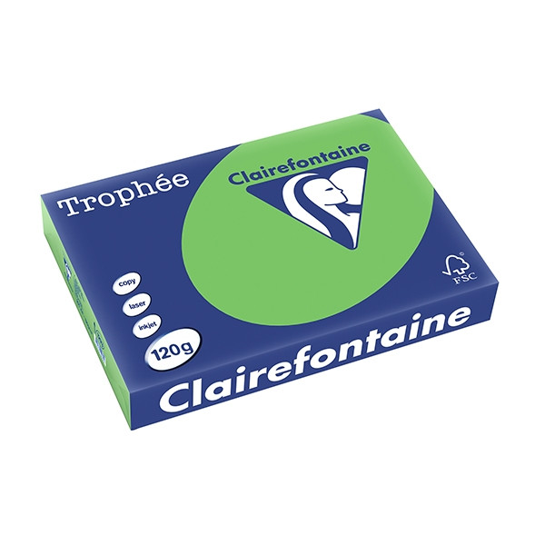 Clairefontaine papier couleur 120 g/m² A4 (250 feuilles) - vert menthe 250085 - 1