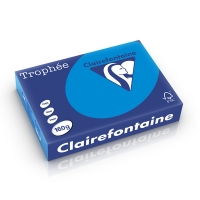 Clairefontaine papier couleur 160 g/m² A4 (250 feuilles) - bleu turquoise 250261