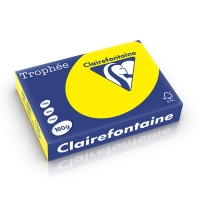 Clairefontaine papier couleur 160 g/m² A4 (250 feuilles) - jaune soleil 250262