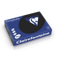 Clairefontaine papier couleur 160 g/m² A4 (250 feuilles) - noir 250267