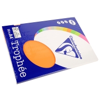 Clairefontaine papier couleur 160 g/m² A4 (50 feuilles) - clémentine 250022