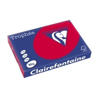 Clairefontaine papier couleur 80 g/m² A3 (500 feuilles) - rouge groseille 250117