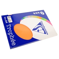 Clairefontaine papier couleur 80 g/m² A4 (100 feuilles) - clémentine 250004