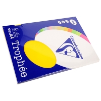 Clairefontaine papier couleur 80 g/m² A4 (100 feuilles) - jaune soleil 250010
