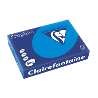 Clairefontaine papier couleur 80 g/m² A4 (500 feuilles) - bleu caraïbe 250059