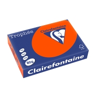 Clairefontaine papier couleur 80 g/m² A4 (500 feuilles) - rouge cardinal 250055
