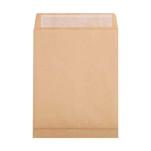 Clairefontaine pochette kraft 260 x 330 x 30 mm - E4 autocollante (250 pièces) 404646 - 1