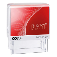 Colop Printer 20 'Payé' tampon de texte auto-encreur - rouge 229147