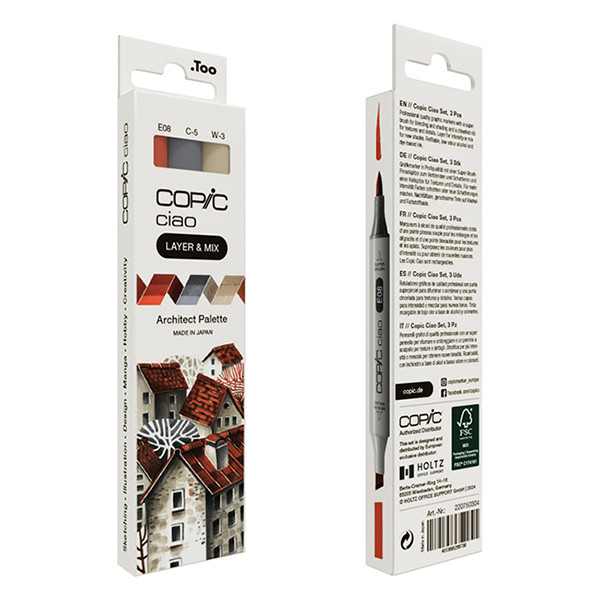 Copic Ciao Layer & Mix Architect Palette jeu de marqueurs (3 pièces) 311009 - 4