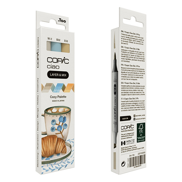 Copic Ciao Layer & Mix Cozy Palette jeu de marqueurs (3 pièces) 311011 - 4
