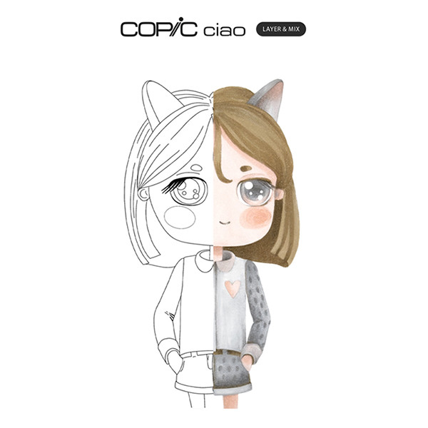 Copic Ciao Layer & Mix Mellow Palette jeu de marqueurs (3 pièces) 311000 - 3