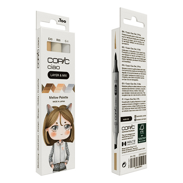 Copic Ciao Layer & Mix Mellow Palette jeu de marqueurs (3 pièces) 311000 - 4