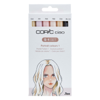 Copic Ciao Portrait Colors 1 jeu de marqueurs (6 pièces) 311012