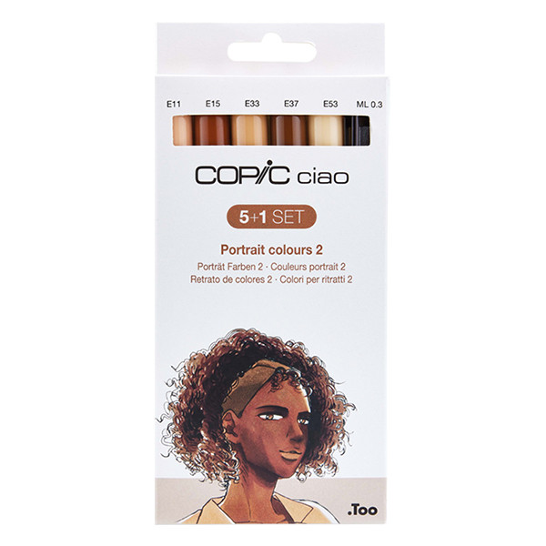 Copic Ciao Portrait Colors 2 jeu de marqueurs (6 pièces) 311013 - 1