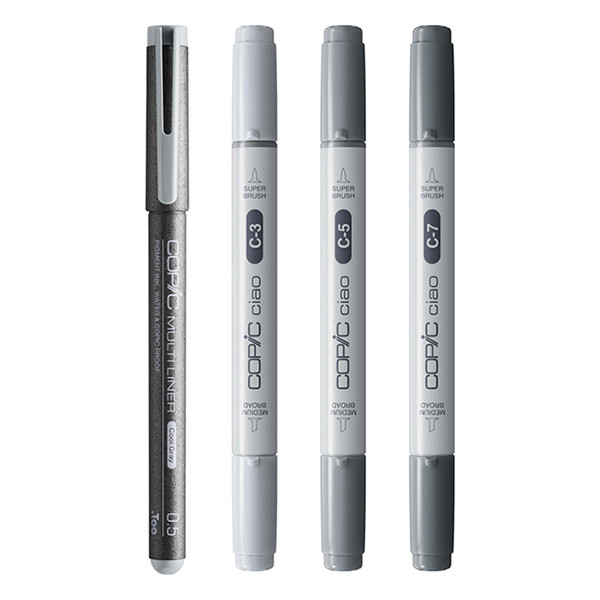 Copic Ciao Shade set de marqueurs Dark Cool Grey (4 pièces) 311031 - 2