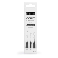 Copic Multiliner jeu de stylo-feutre pointe fine (0,05 - 0,3 mm) 3 pièces - noir 311016