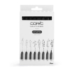 Copic Multiliner set de feutres fins (0,05 mm - BM) 8 pièces - noir 311065 - 1