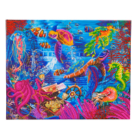 Crystal Art kit broderie diamant 40 x 50 cm - Vie Marine 400963