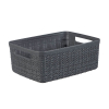 Curver Jute panier de rangement S 5 litres - gris foncé 243858 - 1