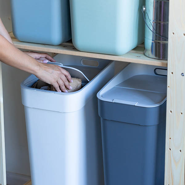 Curver Ready to Collect poubelle (30 litres) - gris 243888 - 3