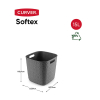 Curver Softex Cube panier de rangement 15 litres - anthracite 243856 - 2