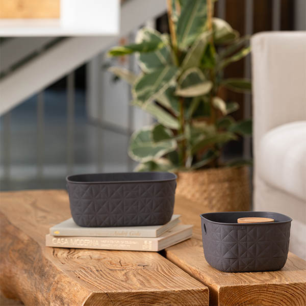 Curver Softex panier de rangement S 4 litres - anthracite 243854 - 3