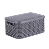 Curver Style panier de rangement S + couvercle 6 litres - anthracite 243862 - 1