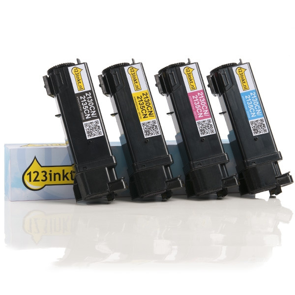 Dell 2130cn/2135cn offre : 593-10312, 13, 14, 15 (marque 123encre) - noir + 3 couleurs 130168 - 1