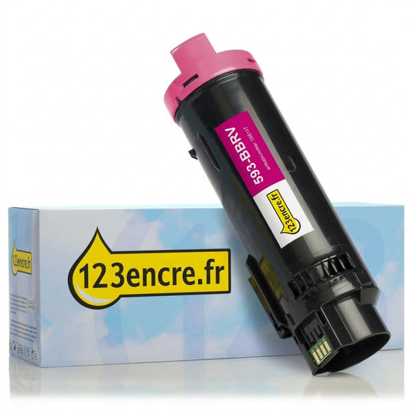 Dell 593-BBRV (R6C4D) toner à haute capacité (marque 123encre) - magenta 086117 - 1
