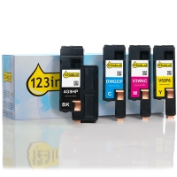 Dell C1660w offre : 593-11130, 28, 29, 31 haute capacité  (marque 123encre) - noir + 3 couleurs 130174