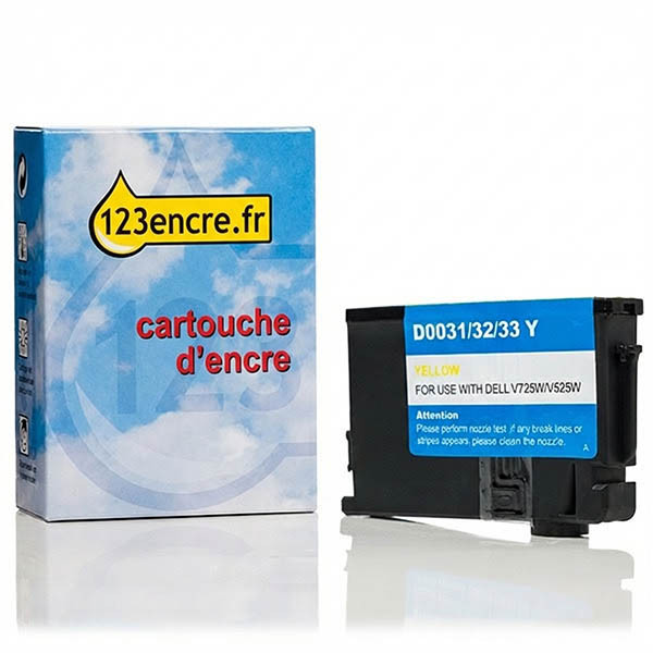 Dell série 33 / 592-11815 cartouche d'encre capacité extra-haute (marque 123encre) - jaune 019193 - 1