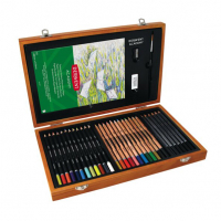 Derwent Academy coffret cadeau en bois (30 pièces) 209817