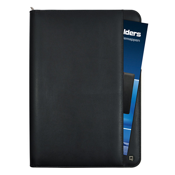 Desq conférencier avec fermeture à glissière et calculatrice A4 - noir 400787 - 2