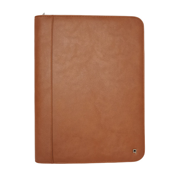 Desq conférencier avec fermeture éclair A4 - marron 400805 - 2