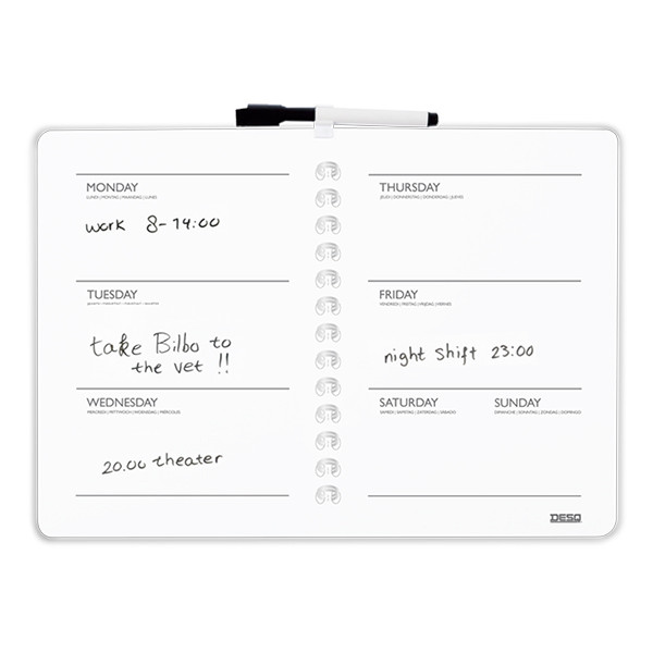 Desq tableau de planification hebdomadaire 28 x 39,5 cm 400745 - 2