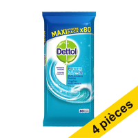 Offre : 4x Dettol lingettes hygiéniques fraîcheur océan (80 pièces) SDE00051