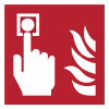Djois panneau de sécurité détecteur d'incendie (200 x 200 mm) 234856 - 1