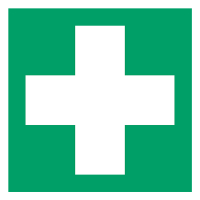 Djois panneau de sécurité de premiers secours (200 x 200 mm) 234851