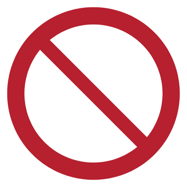 Djois panneau de sécurité interdiction générale (200 mm) 234860 - 1