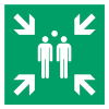 Djois panneau de sécurité point de rassemblement (200 x 200 mm) 234852 - 1